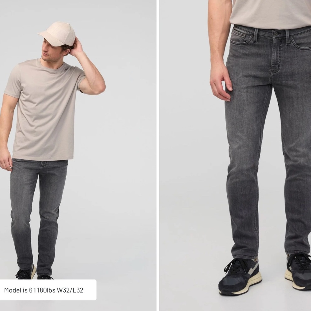 DU/ER Performance Slim Fit Dark Gray Denim Jeans
